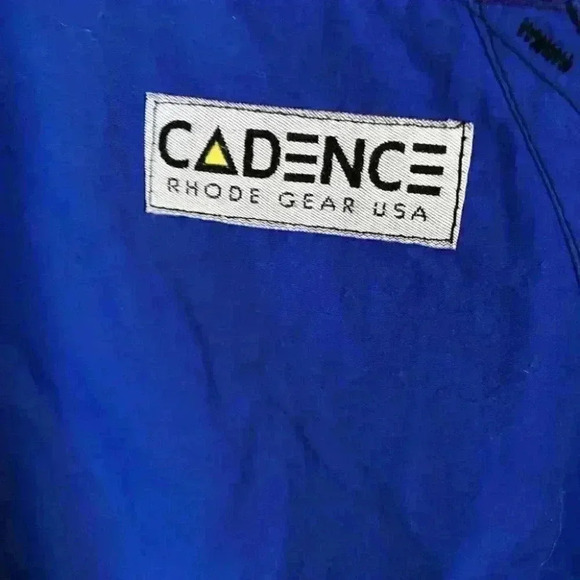 Vtg Cadence Rhoad Gear Cycling Wind Breaker Royal - Picture 2 of 6